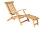 Traditional Teak VICTORIA deckchair / chaise longue