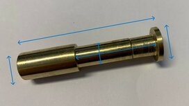 Messing Recliner Stopper (&eacute;crou inclus)