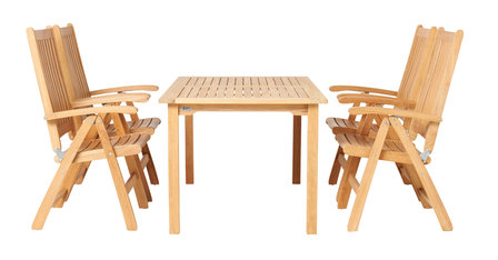 Traditional Teak VICTORIA Si&egrave;ge Inclinable / R&eacute;glable