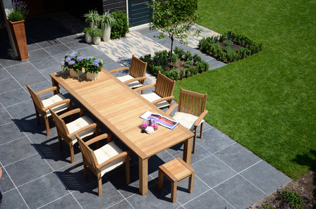 Traditional Teak VICTORIA stacking chair / chaise empilable