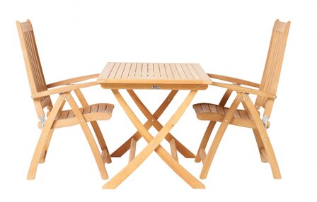Traditional Teak ALEXIA folding table / table pliante 80 x 80 cm
