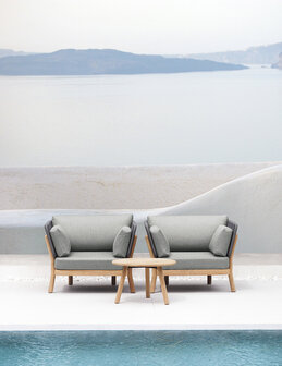 Traditional Teak MARCELLA Chaise longue 