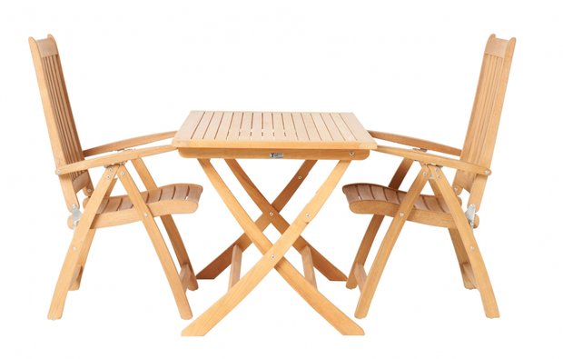 Traditional Teak ALEXIA folding table / table pliante 70 x 70 cm