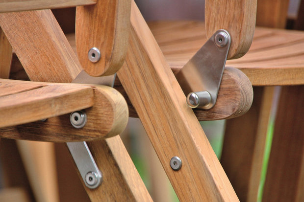 Traditional Teak VICTORIA Si&egrave;ge Inclinable / R&eacute;glable