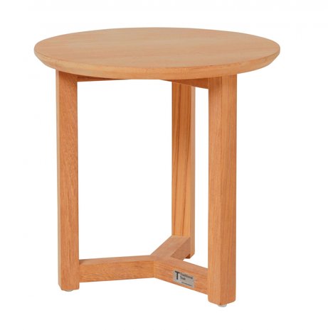 Traditional Teak MANON Table d'appoint &Oslash; 45 cm
