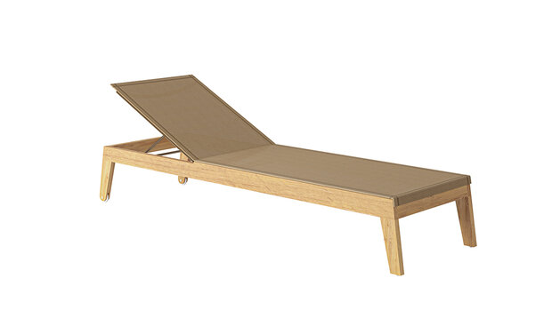 Traditional Teak NOAH lounger / chaise longue (Noir)