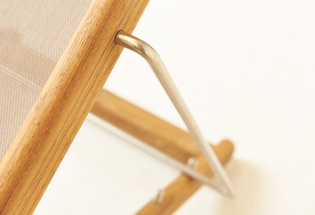 Traditional Teak KATE relax chair (blanc)