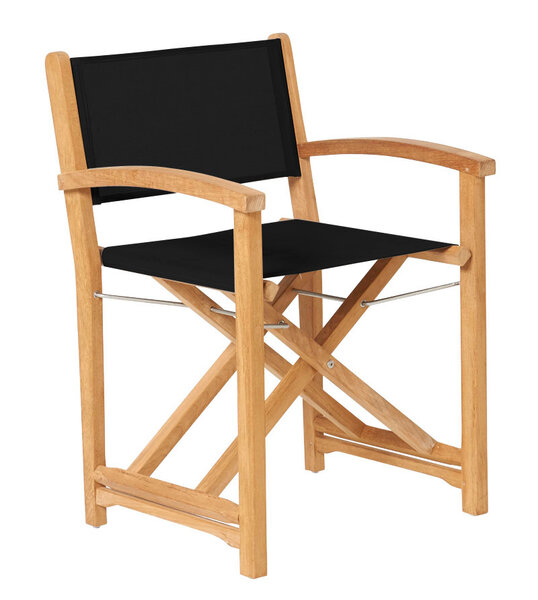 Traditional Teak KATE director chair (noir)