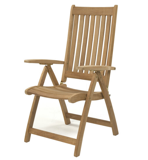 Teak &amp; Garden Ocean Recliner (raccords en inox)