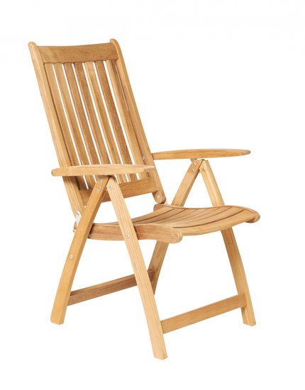 Traditional Teak ALEXIA Si&egrave;ge Inclinable / R&eacute;glable