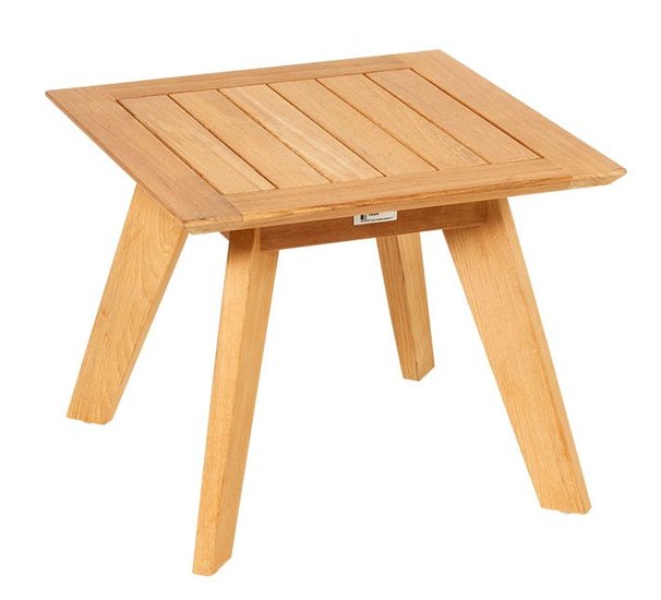 Traditional Teak LUNA table d'appoint 50 x 50 cm