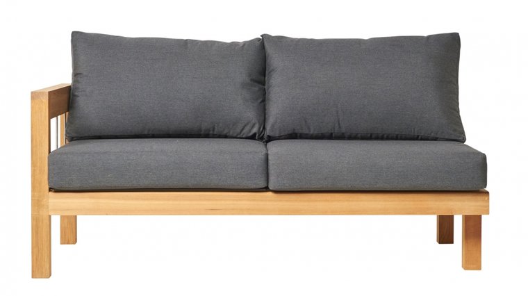 Traditional Teak MAXIMA lounge bench 2-seater 