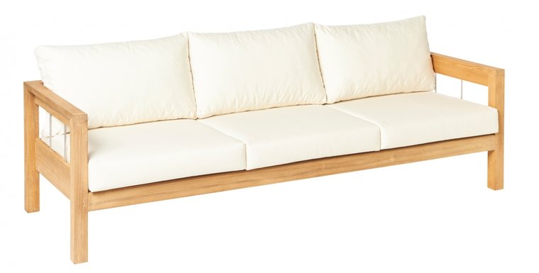 Traditional Teak MAXIMA loung bench 3-seater 