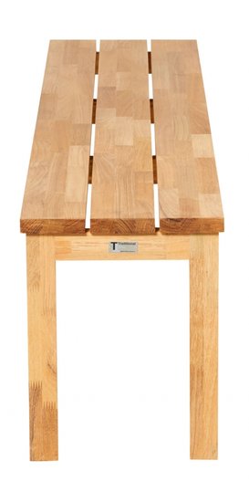 Traditional Teak MORITZ MOSAIC backless bench 168 cm