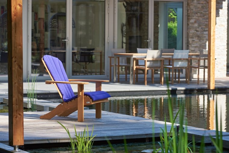 Traditional Teak SIENNA beach chair / fauteuil de plage