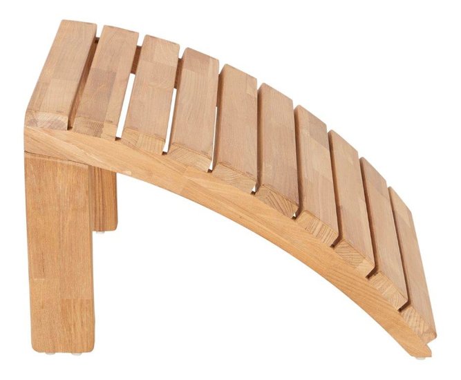 Traditional Teak SIENNA MOSA&Iuml;C pouf  