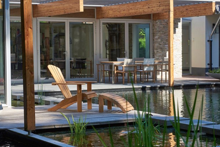 Traditional Teak SIENNA pouf
