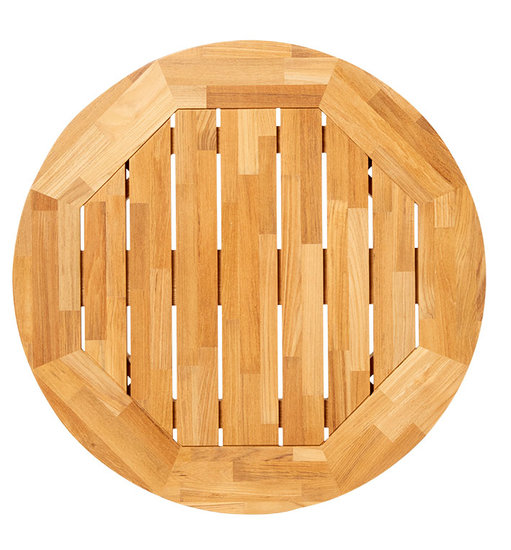 Traditional Teak DIANA MOSAIC table d'appoint &Oslash; 80 cm (en teck)