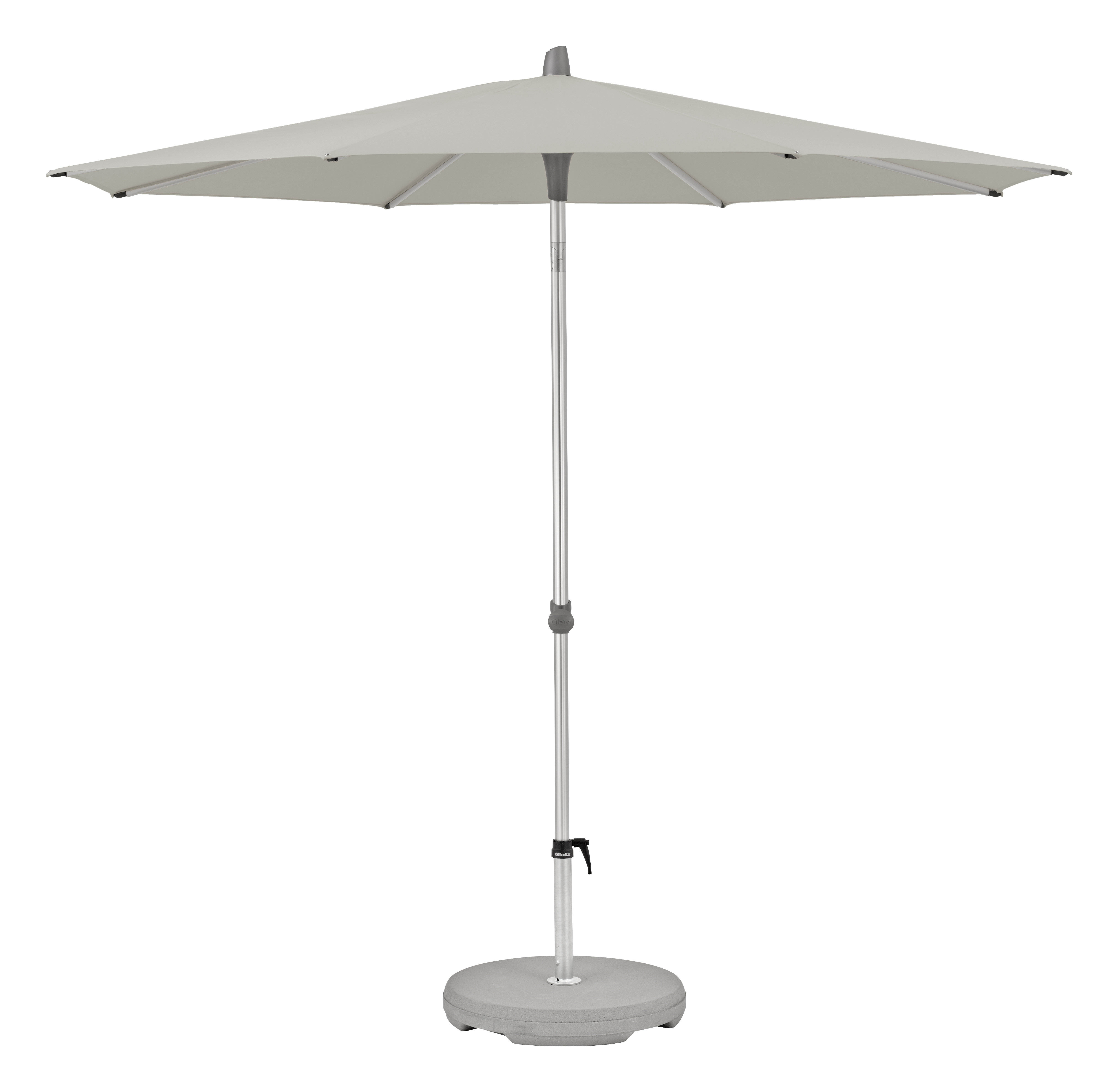 Glatz Alu-smart Easy Parasol &Oslash; 250 cm (151 Ash)