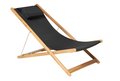 Traditional Teak KATE relax chair (noir)