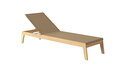 Traditional Teak NOAH lounger / chaise longue (Taupe)